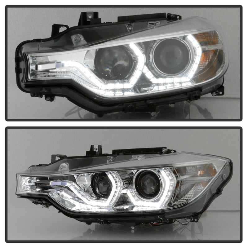 Spyder Signature BMW F30 3 Series 12-14 4DR Projector Headlights - Chrome (PRO-YD-BMWF3012-AFSHID-C) SPYDER