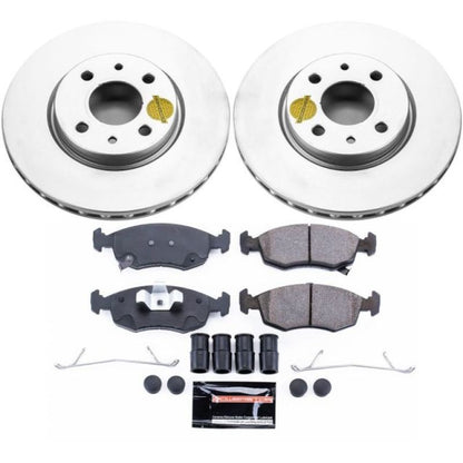 Power Stop 12-18 Fiat 500 Front Z23 Evolution Sport Coated Brake Kit PowerStop