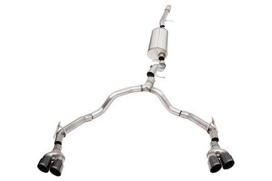 Corsa 21-22 Suburban / Yukon XL 6.2L 4WD Dual Rear 3in to 2.75in Sport Cat-Back DW 4in BLK Tips CORSA Performance