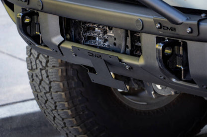 DV8 Offroad 21-22 Ford Bronco Factory Front Bumper Licence Relocation Bracket - Front DV8 Offroad