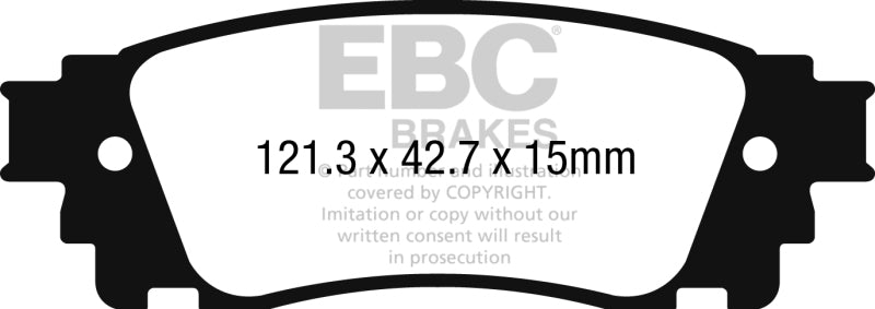 EBC YellowStuff Rear Brake Pads - DP42262R