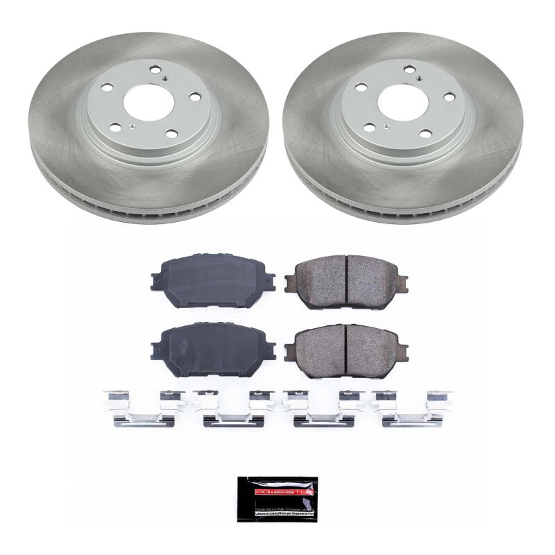 Power Stop 02-04 Toyota Camry Front Semi-Coated Rotor Kit PowerStop