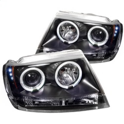 Spyder Jeep Grand Cherokee 99-04 Projector Headlights LED Halo LED Blk - PRO-YD-JGC99-HL-BK SPYDER
