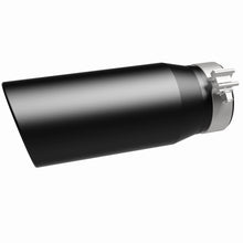 Load image into Gallery viewer, MagnaFlow Tip Stainless Black Coated Single Double Round Single Outlet 5in Dia 4in Inlet 13in L