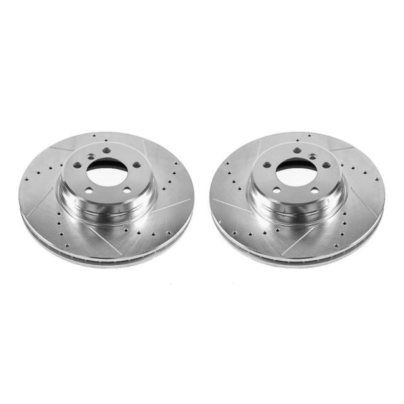 Power Stop 03-05 Land Rover Range Rover Front Evolution Drilled & Slotted Rotors - Pair PowerStop