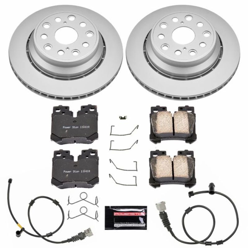 Power Stop 10-17 Lexus LS460 Rear Z17 Evolution Geomet Coated Brake Kit PowerStop