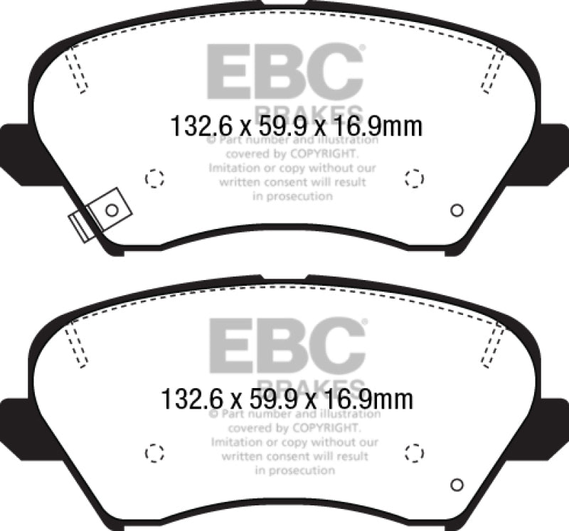 EBC YellowStuff Front Brake Pads - DP42232R