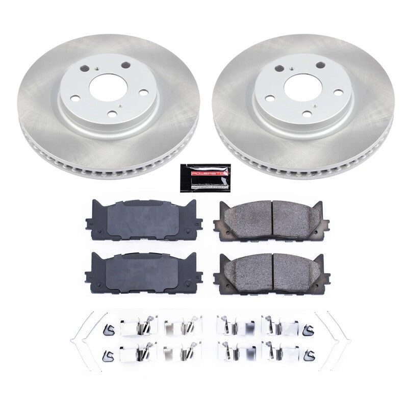 Power Stop 07-17 Toyota Camry Front Semi-Coated Rotor Kit PowerStop