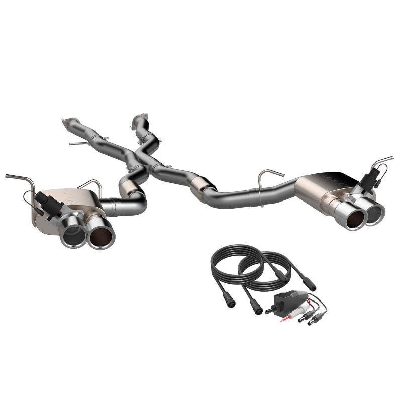 QTP 2018+ Jeep Grand Cherokee Trackhawk 304SS Screamer Cat-Back Exhaust w/4in Tips QTP