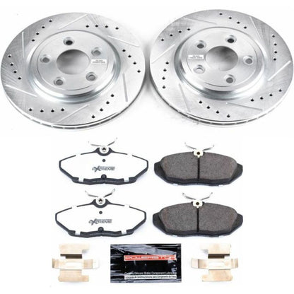 Power Stop 02-05 Ford Thunderbird Rear Z26 Street Warrior Brake Kit PowerStop