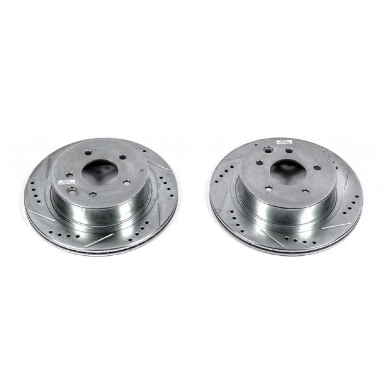 Power Stop 03-04 Infiniti M45 Rear Evolution Drilled & Slotted Rotors - Pair PowerStop