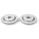 Power Stop 14-19 Chevrolet Corvette Rear Evolution Drilled & Slotted Rotors - Pair