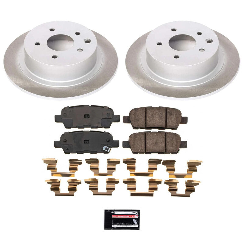 Power Stop 07-10 Nissan Altima Rear Semi-Coated Rotor Kit PowerStop