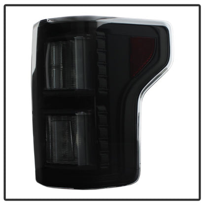 Spyder 18-19 Ford F-150 (w/o Blind Spot Sensor) LED Tail Lights - Blk Smk (ALT-YD-FF15018-LED-BSM) SPYDER