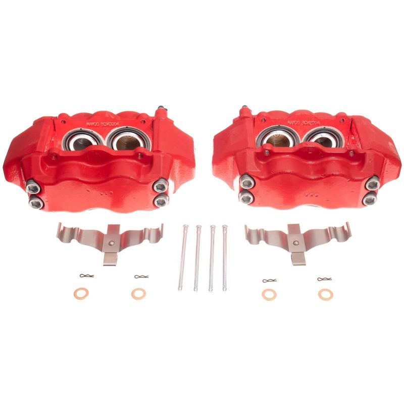 Power Stop 09-14 Hyundai Genesis Front Red Calipers w/o Brackets - Pair PowerStop