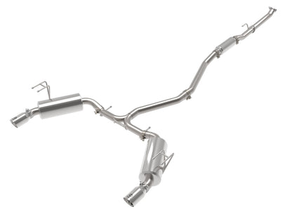 aFe POWER Takeda 2022 Honda Civic Stainless Steel Cat-Back Exhaust System w/ Polished Tip aFe