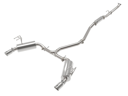 aFe POWER Takeda 2022 Honda Civic Stainless Steel Cat-Back Exhaust System w/ Polished Tip aFe