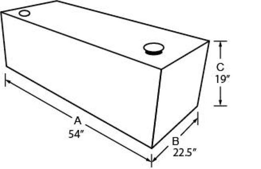 Tradesman Aluminum Rectangular Liquid Storage Tank (98 Gallon Capacity) - Black Tradesman