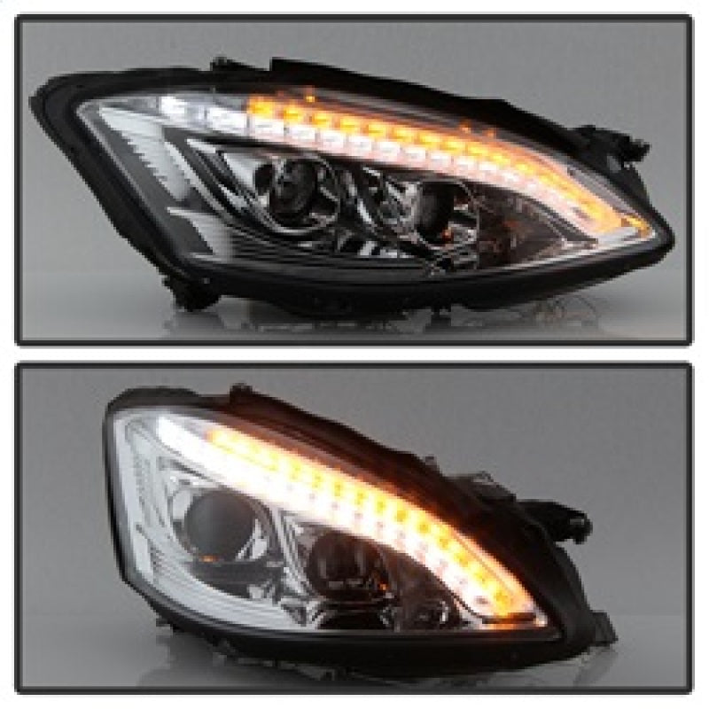 Spyder Mercedes W221 S Class 07-09 Headlights - HID Model Only - Chrome PRO-YD-MBW22107-HID-DRL-C SPYDER