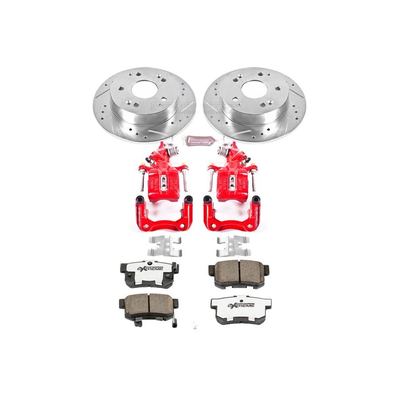 Power Stop 98-02 Honda Accord Rear Z26 Street Warrior Brake Kit w/Calipers PowerStop