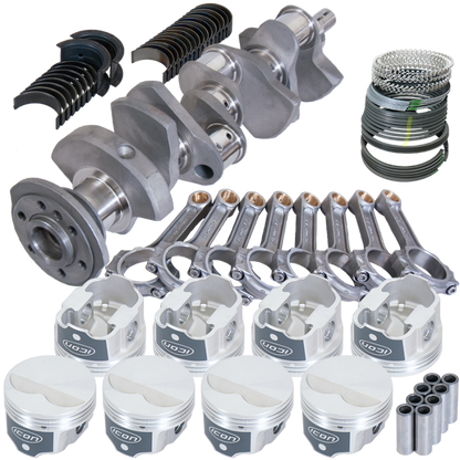 Eagle Chevy 350 3.480in Crank 5.700in I-Beam Rods -3.7cc Flat Top 4.040in Pistons Rotating Assembly