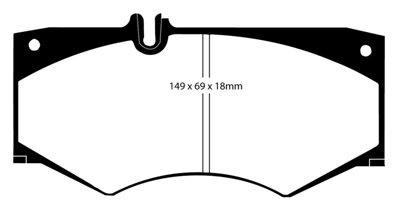 EBC YellowStuff Front Brake Pads - DP4413R EBC