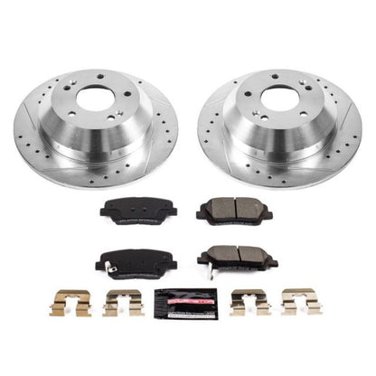 Power Stop 10-18 Hyundai Santa Fe Rear Z23 Evolution Sport Brake Kit PowerStop