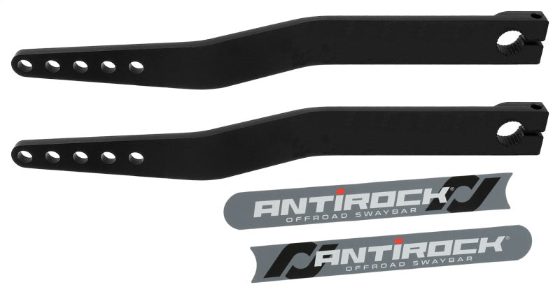 RockJock Antirock Fabricated Steel Sway Bar Arms 19.25in Long 1.7in Offset Bend 5 Holes RockJock