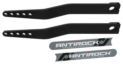 RockJock Antirock Fabricated Steel Sway Bar Arms 19.25in Long 1.7in Offset Bend 5 Holes RockJock