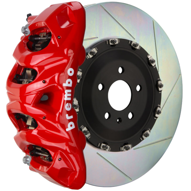 Brembo 12-21 Grand Cherokee SRT8 Fr GT BBK 8Pist Cast 412x38 2pc Rotor Slotted Type1-Red Brembo