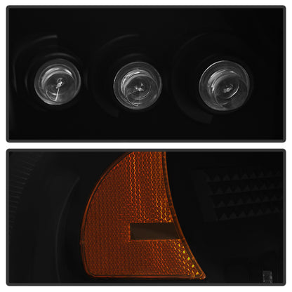Spyder GMC Sierra 1500/2500 99-06 Projector Headlights LED Halo LED Blk Smke PRO-YD-CDE00-HL-BSM SPYDER
