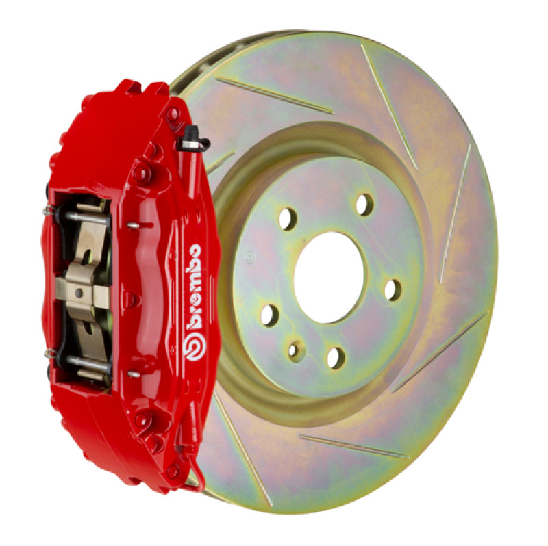 Brembo 02-07 Impreza/WRX/08-14 WRX Front GT BBK 4 Piston Cast 326 x30 1pc Rotor Slotted Type1-Red Brembo