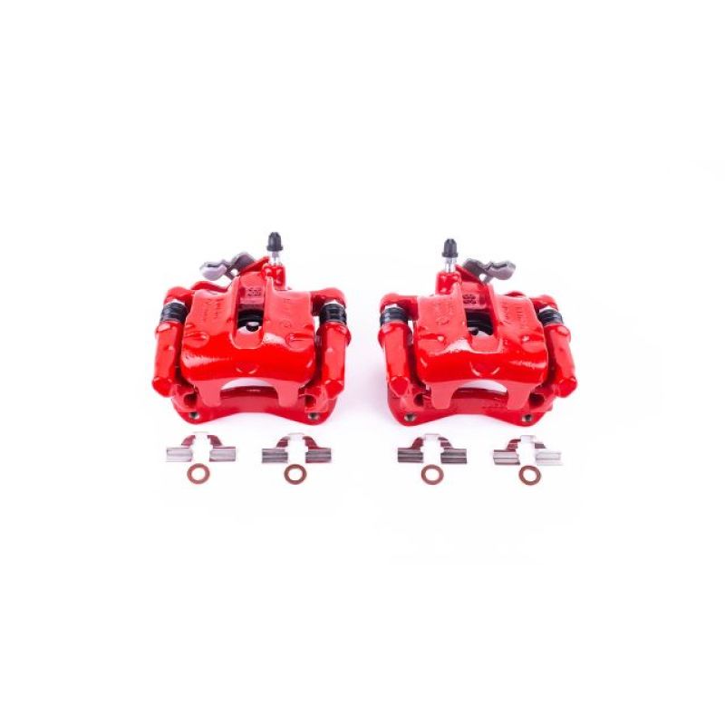 Power Stop 93-99 Volkswagen Golf Rear Red Calipers w/Brackets - Pair PowerStop