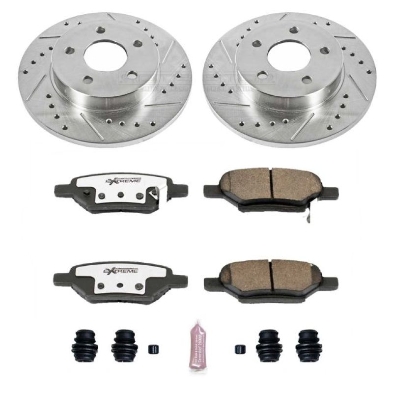Power Stop 04-08 Chevrolet Malibu Front Z26 Street Warrior Brake Kit PowerStop