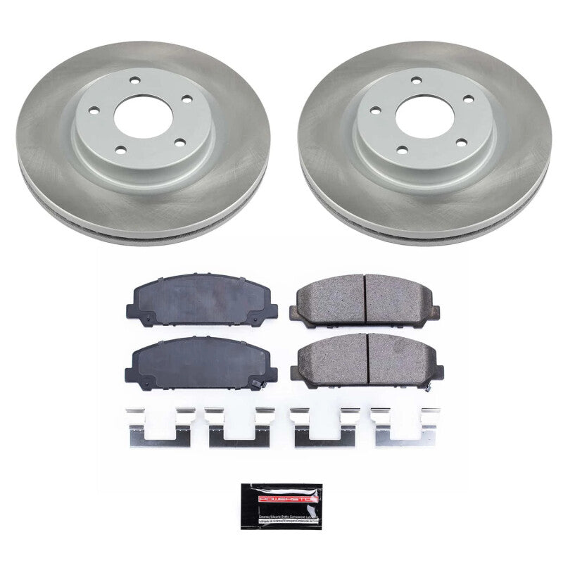 Power Stop 08-10 Nissan TITAN Front Semi-Coated Rotor Kit PowerStop