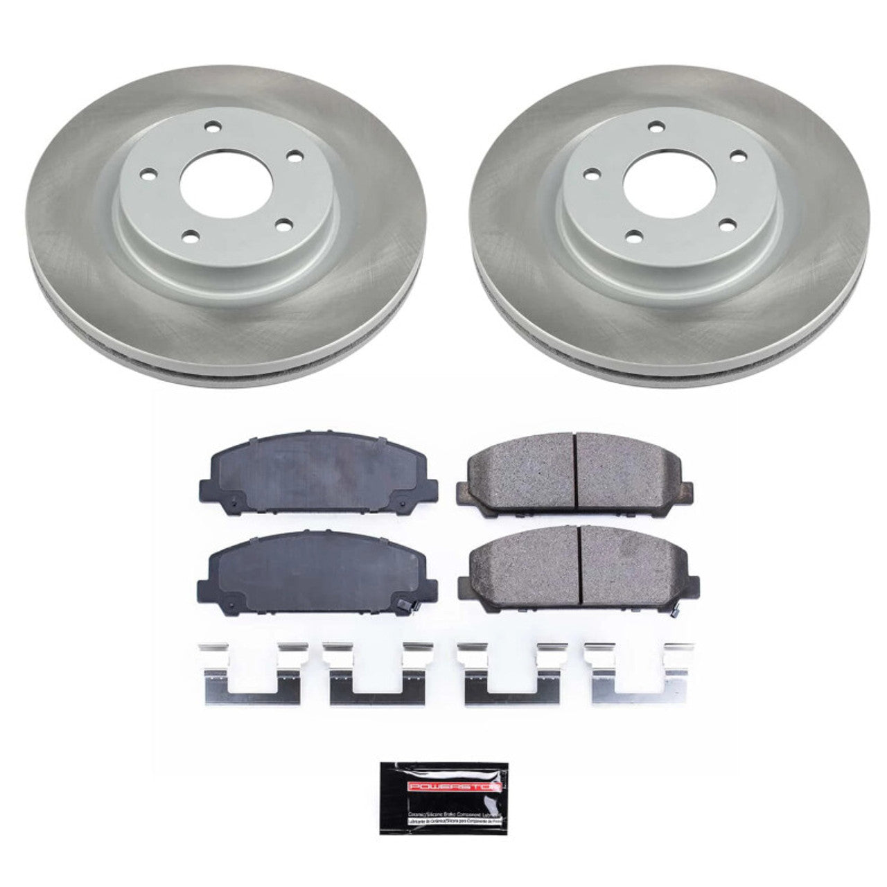 Power Stop 08-13 Nissan Rogue Front and Rear Semi-Coated Rotor Kit