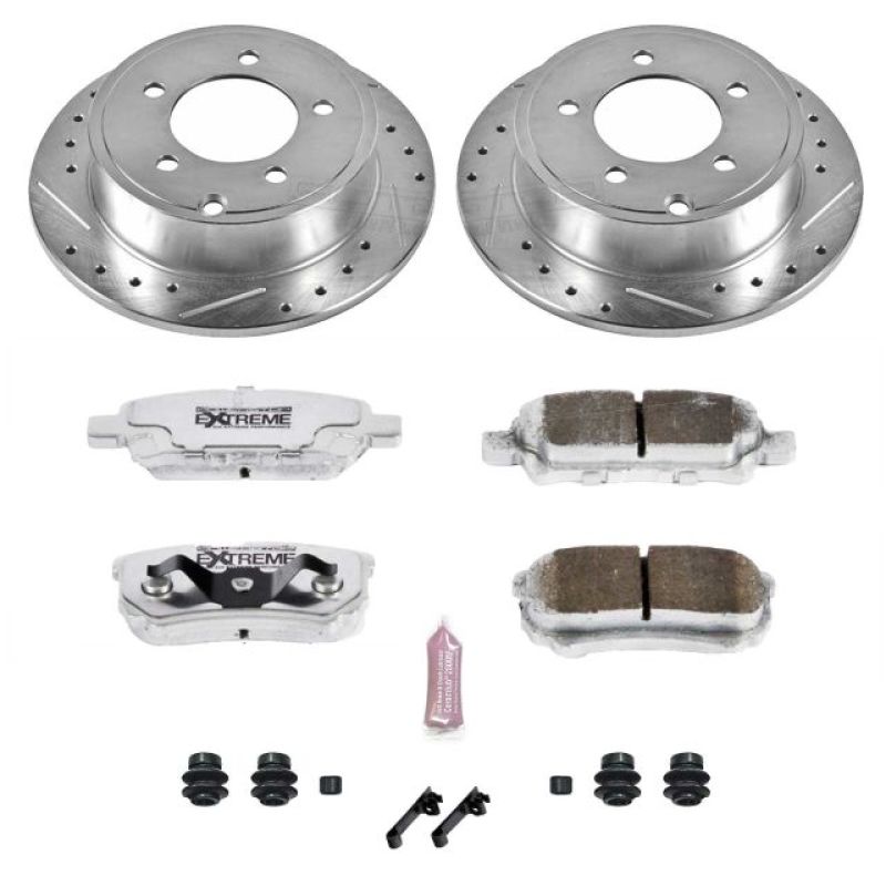 Power Stop 11-14 Chrysler 200 Rear Z26 Street Warrior Brake Kit PowerStop