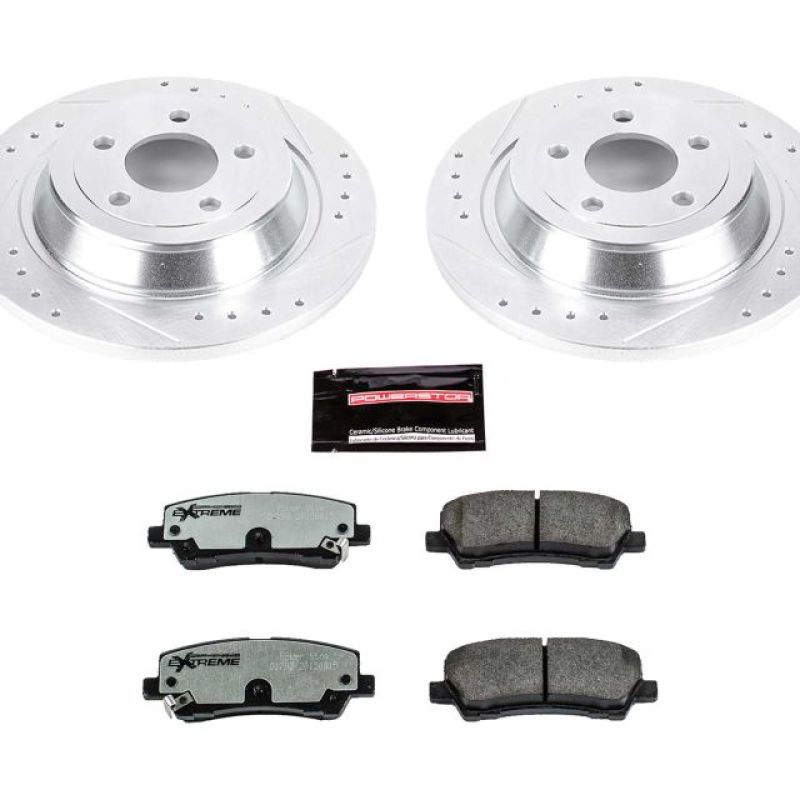 Power Stop 15-19 Ford Mustang Rear Z26 Street Warrior Brake Kit PowerStop