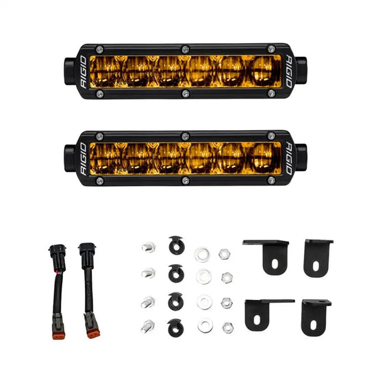 Rigid Industries 2022+ Toyota Tundra 6in SR-Series Selective Yellow Fog Light Kit Rigid Industries