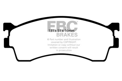 EBC YellowStuff Front Brake Pads - DP41409R EBC