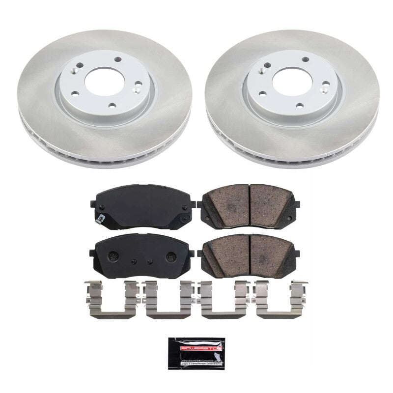 Power Stop 2017 Kia Optima Front Semi-Coated Rotor Kit PowerStop