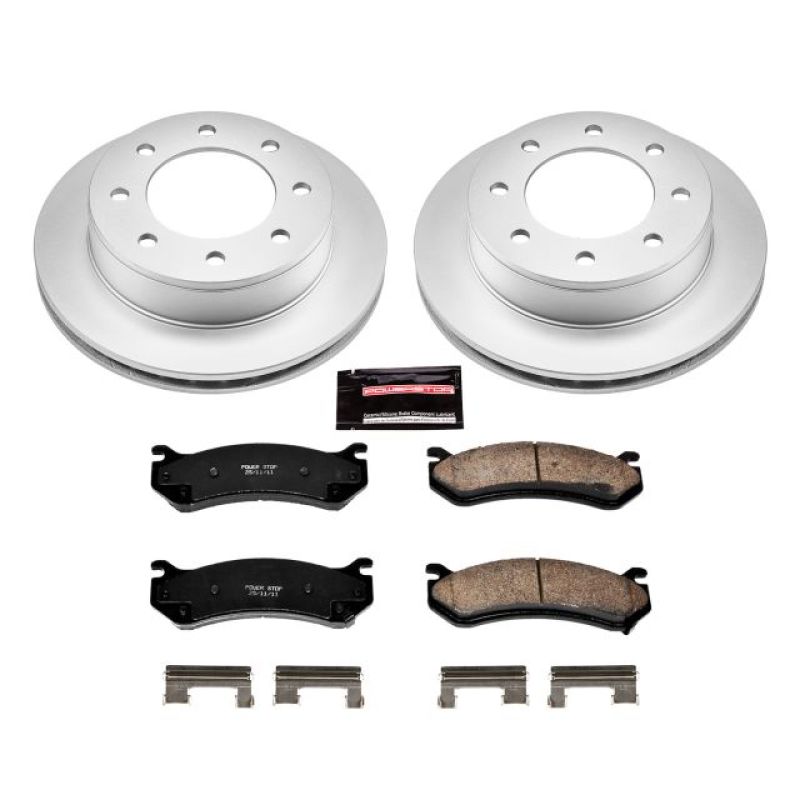 Power Stop 01-03 Chevrolet Silverado 1500 HD Rear Z17 Evolution Geomet Coated Brake Kit