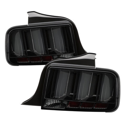 Spyder 05-09 Ford Mustang (White Light Bar) LED Tail Lights - Smoke ALT-YD-FM05V3-LED-SM SPYDER