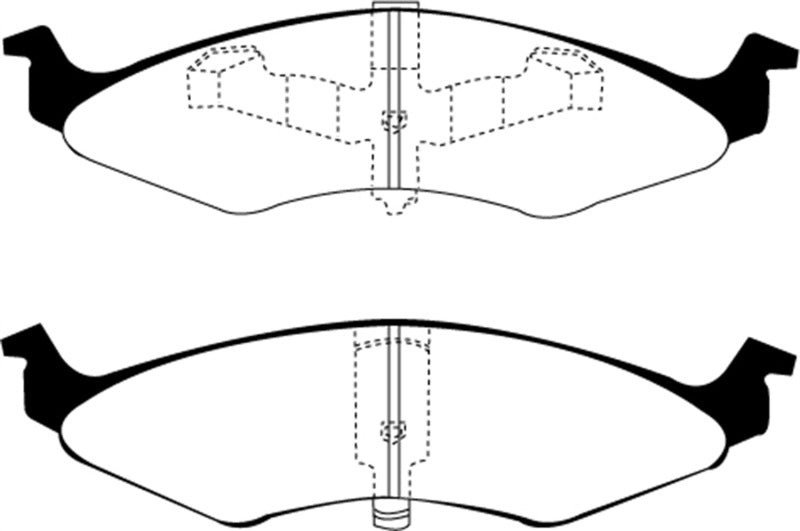 EBC YellowStuff Front Brake Pads - DP41202R