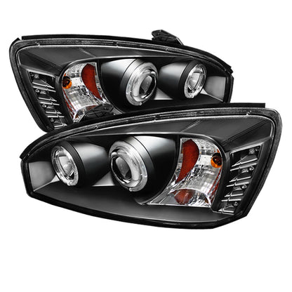 Spyder Chevy Malibu 04-07 Projector Headlights LED Halo LED Black High H1 Low H1 PRO-YD-CM04-HL-BK SPYDER