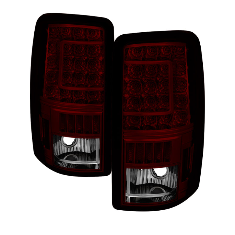 Xtune GMC Yukon Denali Xl 01-06 Version 2 C Shape LED Tail Lights Red Smoke ALT-ON-CD00-G2-LED-RS SPYDER