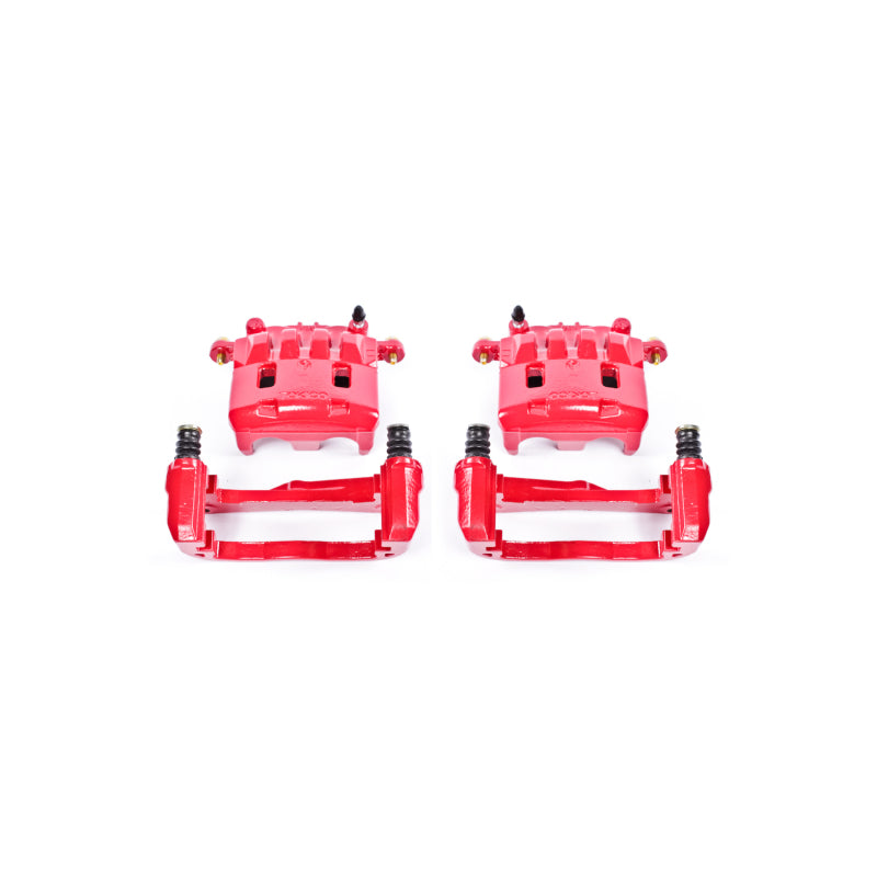 Power Stop 05-06 Saab 9-2X Front Red Calipers w/Brackets - Pair PowerStop