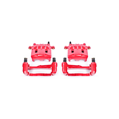 Power Stop 05-06 Saab 9-2X Front Red Calipers w/Brackets - Pair PowerStop