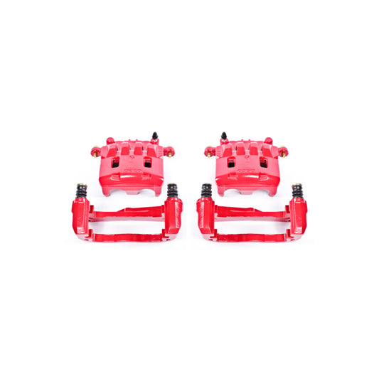 Power Stop 05-06 Saab 9-2X Front Red Calipers w/Brackets - Pair PowerStop