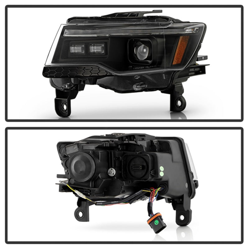 Spyder 14-21 Jeep Grand Cherokee (HID Model Only) Projector Headlights - Black SPYDER